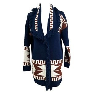 Cocogio Southwest Wool Blend Italian Cardigan S